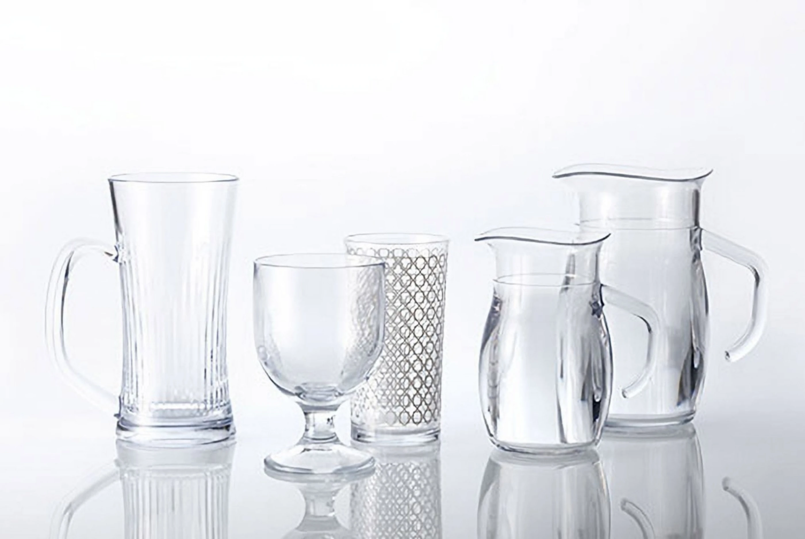 Eastman Tritan clear copolyester tableware assortment